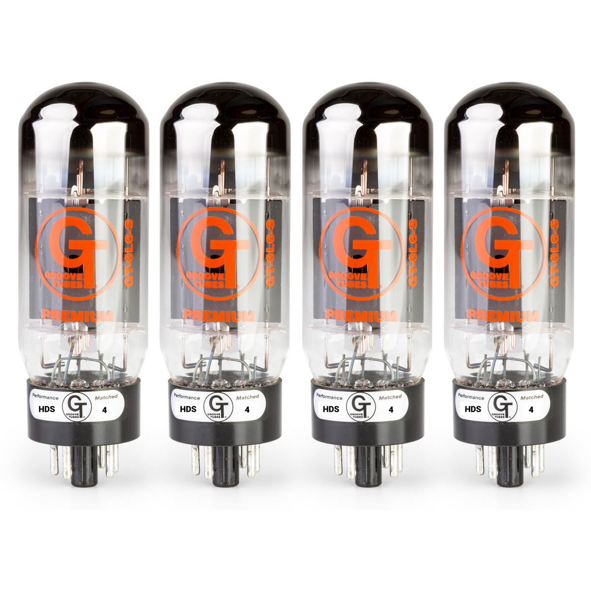 Groove Tubes - GT-6L6-RQ-M - Medium Quartet/Quad Amplifier Tubes - 4 R