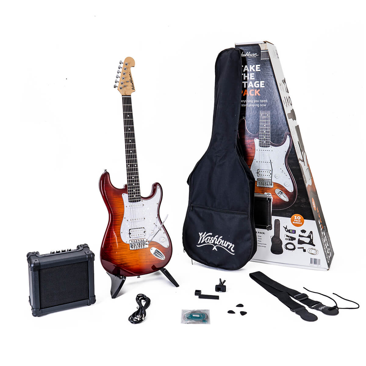 Washburn SDFSBPACK -U - Sonamaster Take The Stage Electric Guitar/Amp Pack Bundle