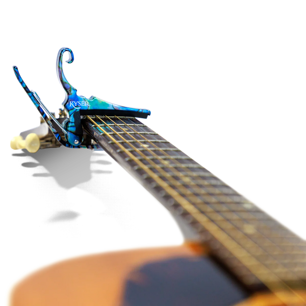 Kyser Quick-Change 6-String Acoustic Guitar Capo - Abalone Finish