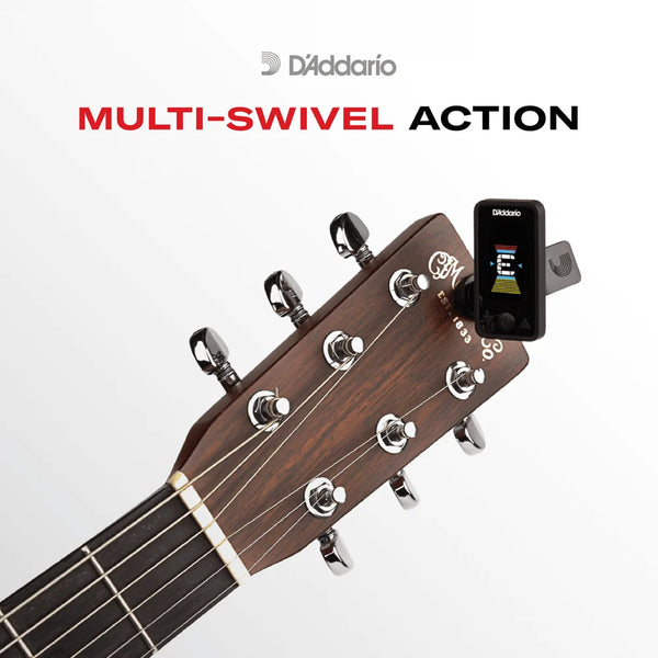 D'Addario - Eclipse Tuner - Chromatic Headstock Tuner - Black Finish