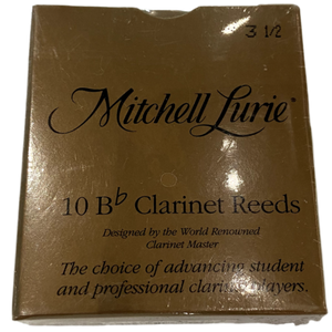 Rico - Mitchell Lurie - 10 Bb Clarinet Reeds - Size 3.5