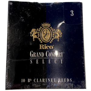 Rico - Grand Concert Select - 10 Bb Clarinet Reeds - Size 3.0