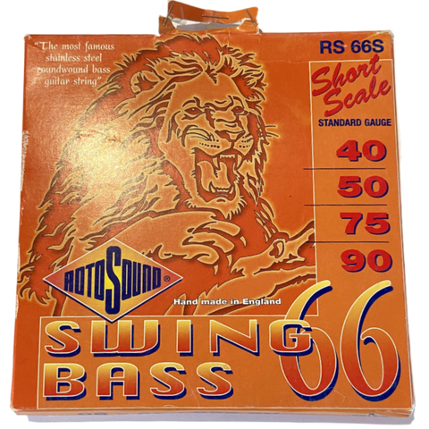 RotoSound RS 66S - Short Scale Standard Gauge 40-90 - 4-String Bass Set