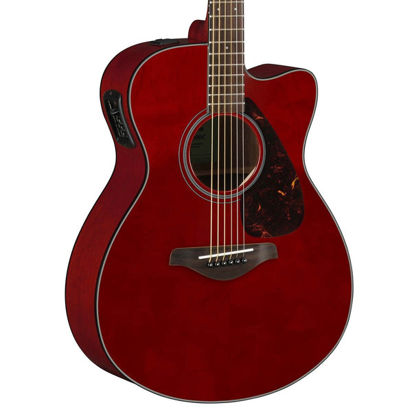 Yamaha FSX800C Acoustic/Electric - Concert Size Guitar - Ruby Red Gloss Finish