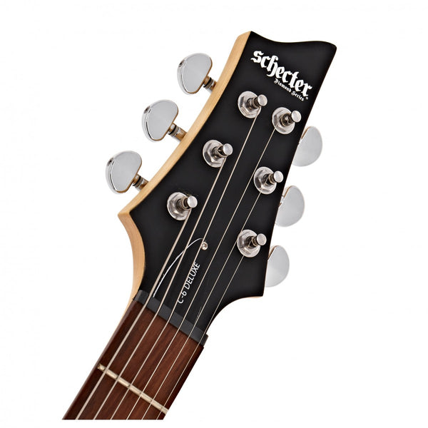 Schecter - C-6 Deluxe Electric Guitar - Satin Black Finish