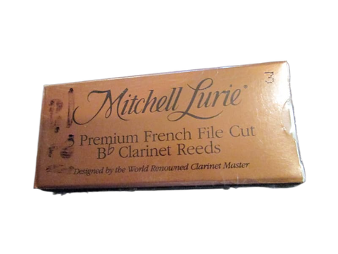 Rico - Mitchell Lurie - 5 Premium French File Cut Bb Clarinet Reeds - Size 3.0