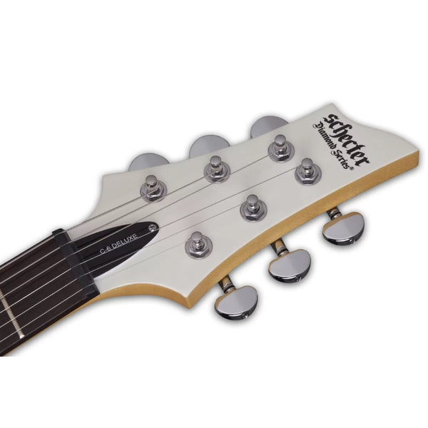 Schecter - C-6 Deluxe Electric Guitar - Satin White Finish