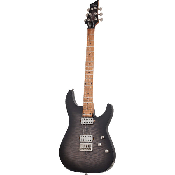 Schecter - C-1 Standard Plus - Transparent Black Burst Satin Finish