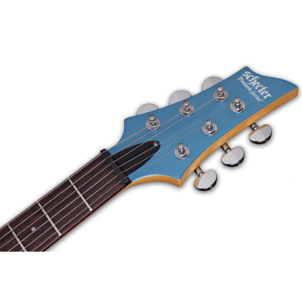 Schecter C-6 Deluxe - 6-String Electric Guitar - Satin Metallic Light Blue Finish