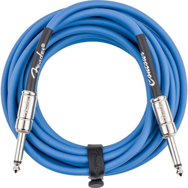 Fender - Contour Instrument Cable - 1/4" to 1/4" - 18.6 Foot - Lake Placid Blue