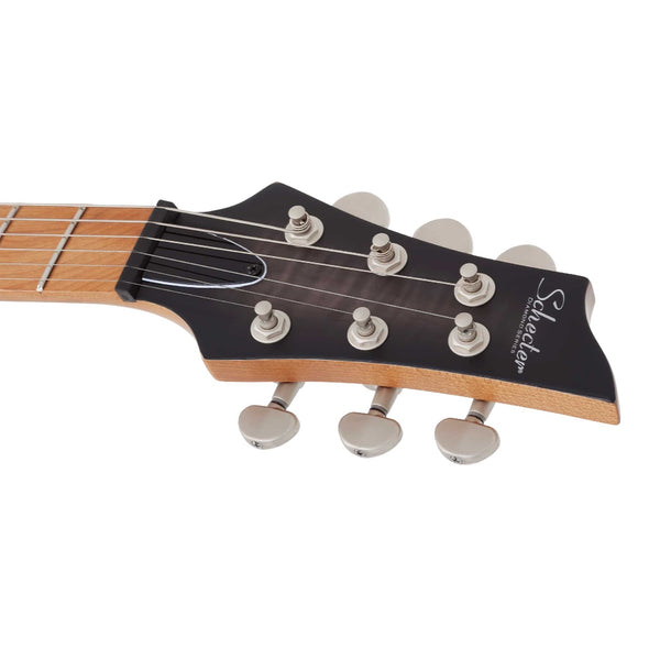 Schecter - C-1 Standard Plus - Transparent Black Burst Satin Finish