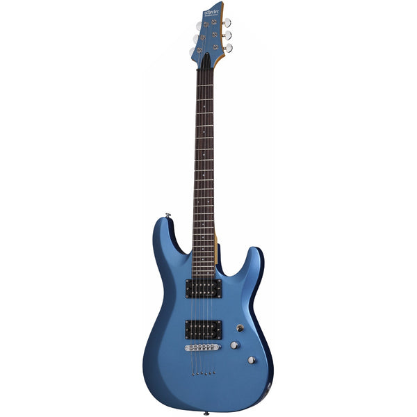 Schecter C-6 Deluxe - 6-String Electric Guitar - Satin Metallic Light Blue Finish
