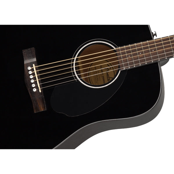 Fender - CD-60S Dreadnought 6-String Acoustic Guitar - Black Gloss Finish