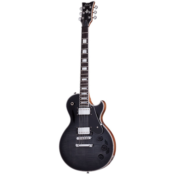 Schecter - Solo-II Custom Electric Guitar - Transparent Black Burst Gloss Finish