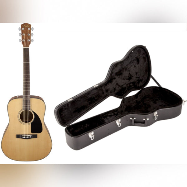 Fender - CD-60 Acoustic Dreadnought Guitar V3 - Natural Finish w/Free Case!