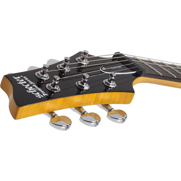 Schecter - C-6 Plus - Left Handed Guitar - Charcoal Burst Gloss Finish