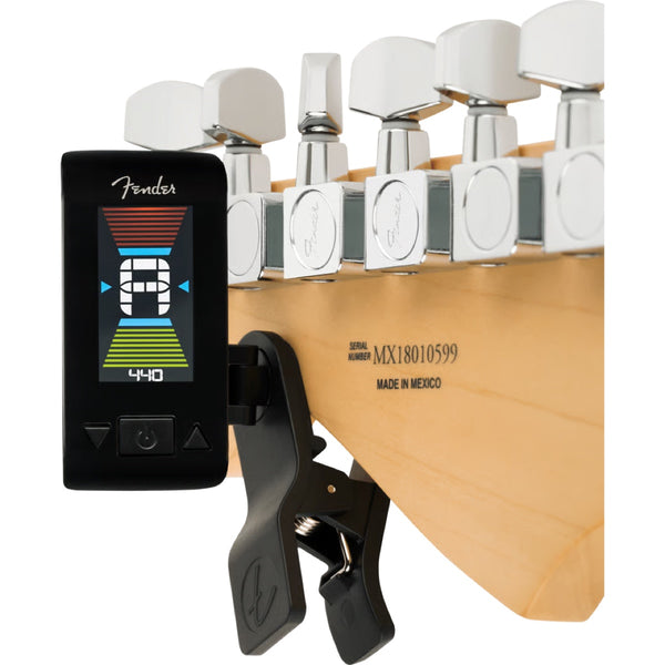 Fender - Original Clip On Tuner w/LCD Screen - Black Finish