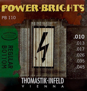 Thomastik-Infeld PB110 Power-Brights Electric Guitar Strings - .010-.045 Medium-Light