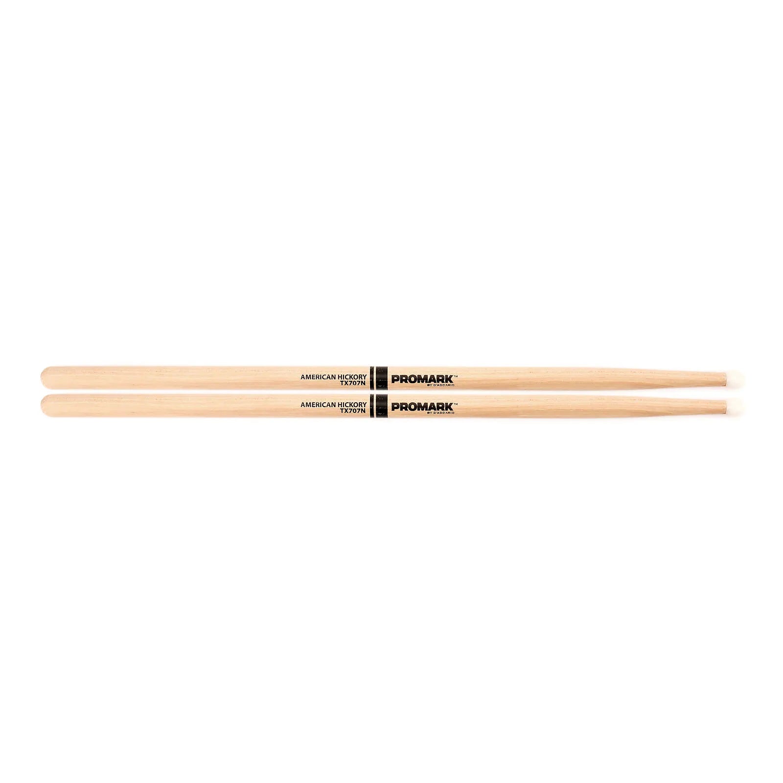 Promark TX707N Drumsticks - American Hickory - Nylon Tip (1 Pair)