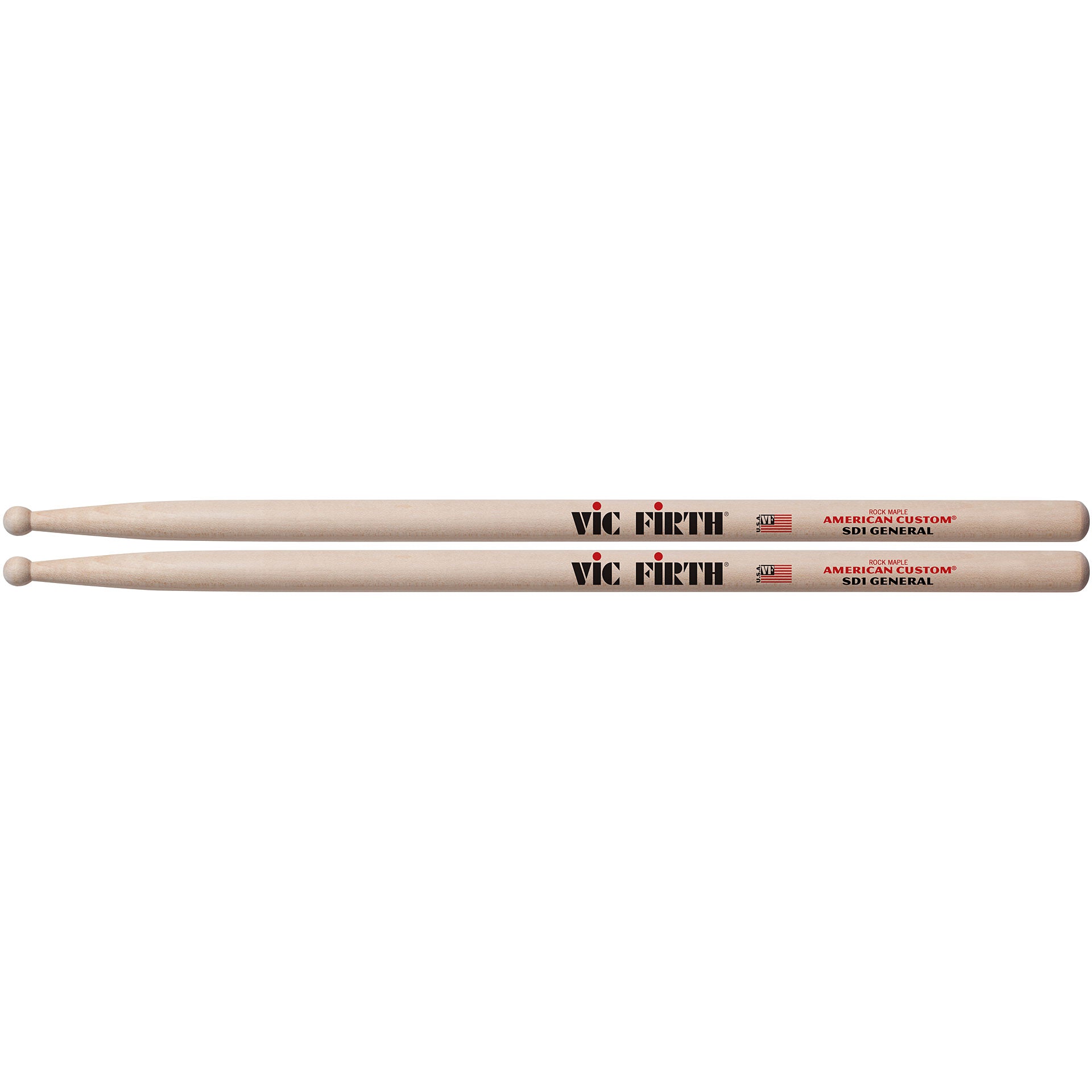 Vic Firth American Custom Drumsticks - SD1 General - Rock Maple (1 Pair)