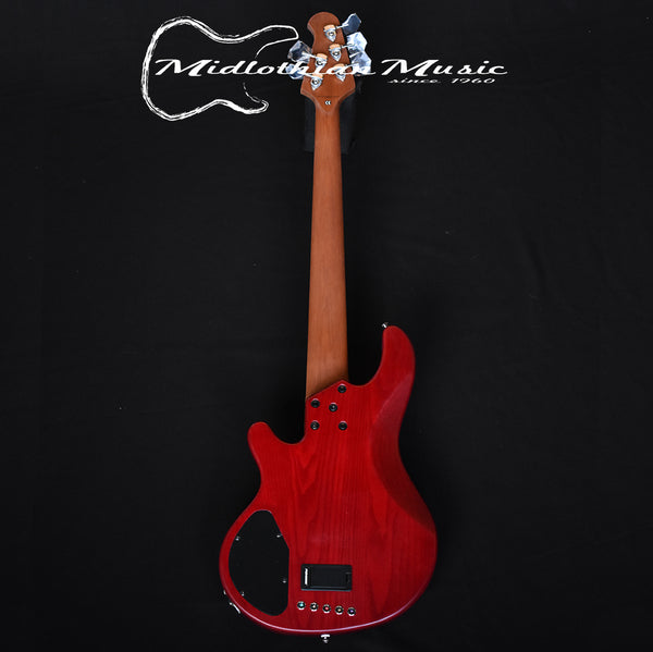 Lakland Skyline 55-02 Deluxe 5-String Bass - Quilted Satin Cherry Sunburst (210911305) @10.2lbs