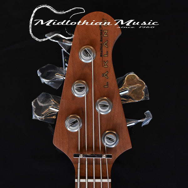 Lakland Skyline 55-02 Deluxe 5-String Bass - Quilted Satin Cherry Sunburst (210911305) @10.2lbs