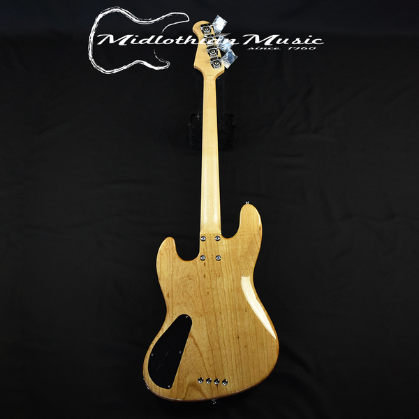Lakland USA 44-60 - 4-String Bass Guitar w/Case - Flamed Koa Gloss Finish (J0913) @9lbs