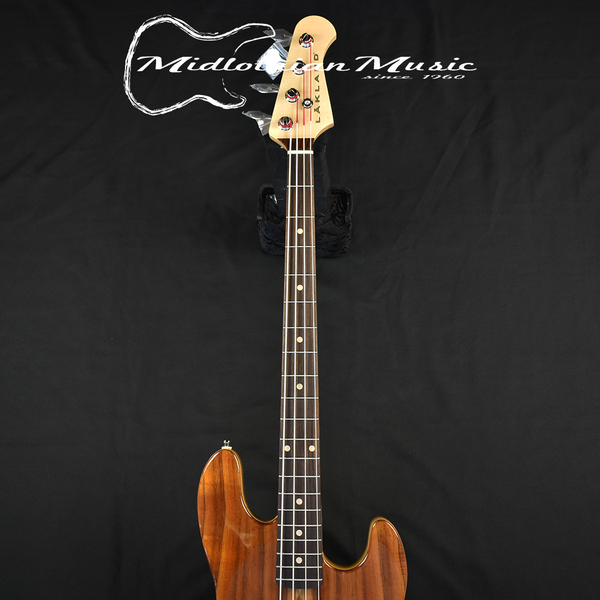 Lakland USA 44-60 - 4-String Bass Guitar w/Case - Flamed Koa Gloss Finish (J0913) @9lbs