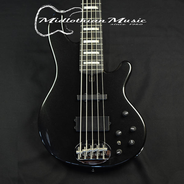 Lakland 55-02 Skyline Custom - 5-String Bass - Black Sparkle Finish