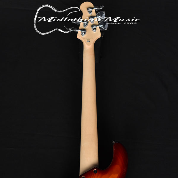 Lakland Skyline 55-02 Deluxe 5 String Bass Guitar Cherryburst - Gloss Finish