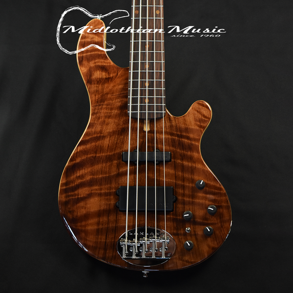 Lakland USA 55-94 Custom Deluxe - 5-String Bass - Flamed Redwood Finish w/Case (7900) @8.8lbs