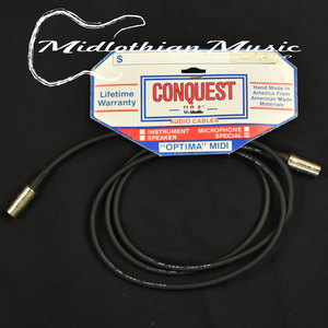 Conquest 6' MIDI Cable - Black Finish