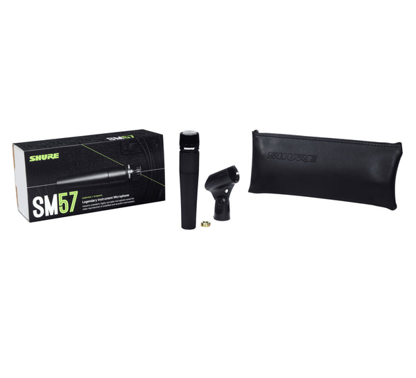 Shure SM57 - Cardioid Dynamic Instrument Microphone w/Pneumatic Shock Mount - Kit