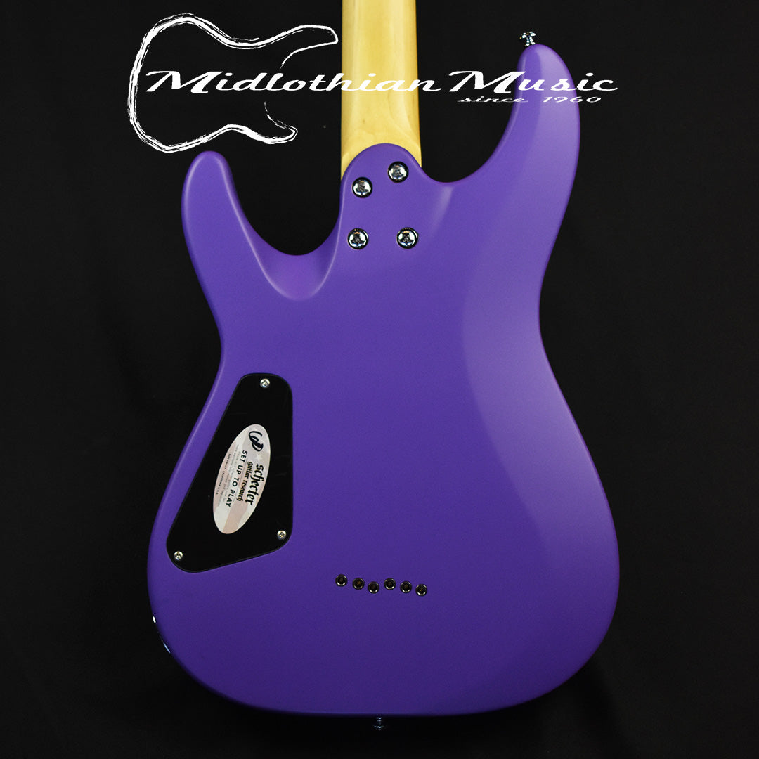 Schecter C-6 Deluxe Electric Guitar - Satin Purple Finish