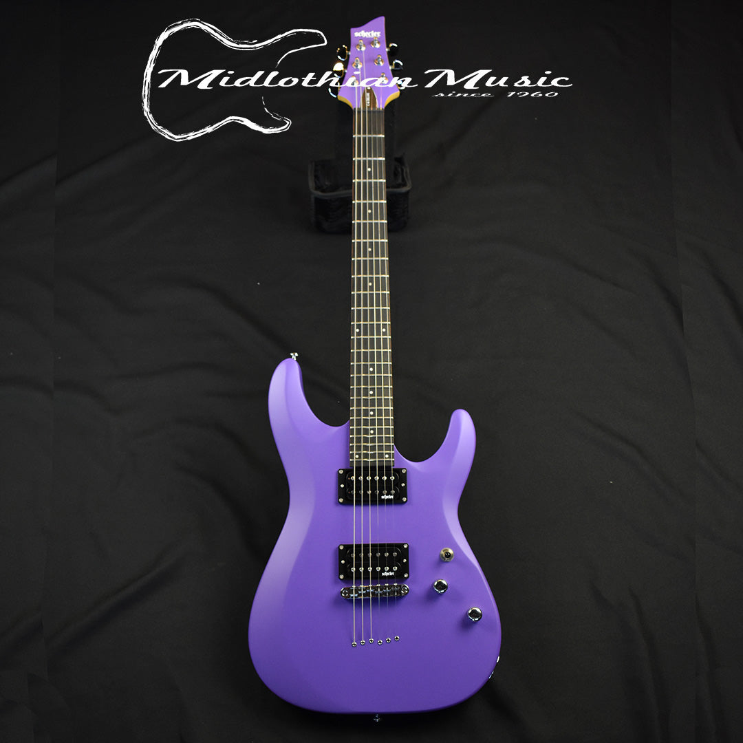 Schecter C-6 Deluxe Electric Guitar - Satin Purple Finish