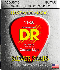 DR Acoustic 11-50 Silver Stars Strings SIA-11