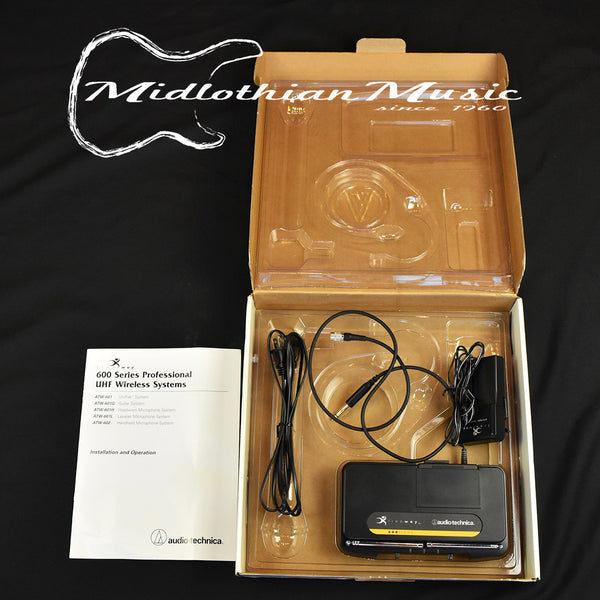 Audio Technica 600 Series - ATW-601A UHF Wireless UniPak Transmitter System (Guitar) USED