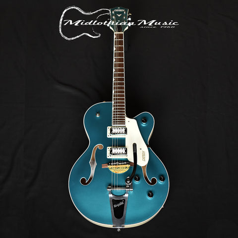 Gretsch G5410T Limited Edition Electromatic Tri-Five Hollowbody Electric Guitar w/Bigsby - Ocean Turquoise & Vintage White Finish