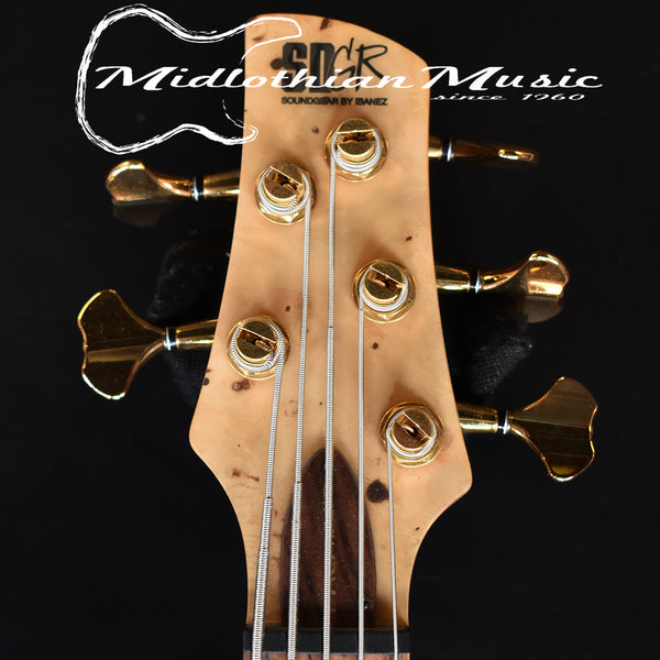 Ibanez SR5BBLTD Premium Buckeye Burl - 5 String Bass - Display/Discounted (I0690E) w/Case @9lbs