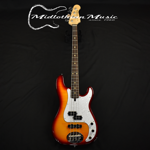 Lakland Skyline 44-64 Deluxe PJ Bass Guitar - Honeyburst Finish (220612165) @10.2lbs