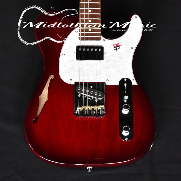 G&L Tribute ASAT Classic Bluesboy - Semi-Hollow Electric Guitar - Redburst Gloss Finish