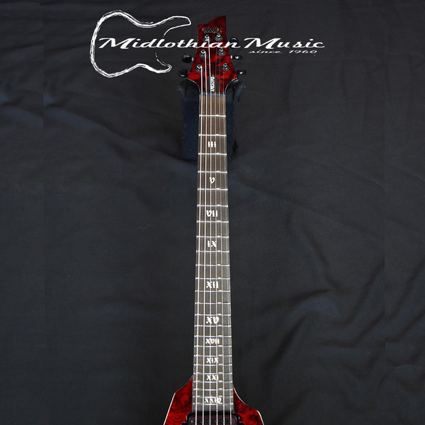 Schecter V-1 Apocalypse Electric Guitar - Red Reign Finish