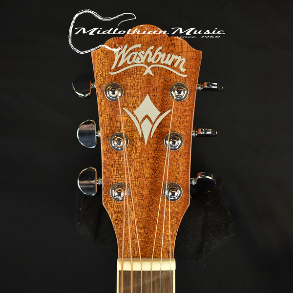 Washburn WD7SATB-A - 6-String Acoustic Guitar - Tobacco Sunburst Gloss Finish