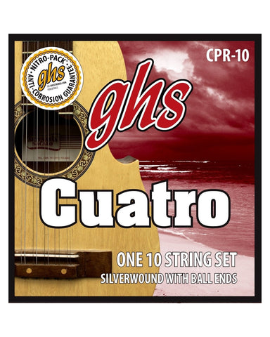 GHS Cuatro CPR-10 | Silverwound & Ball End - 10-String Set