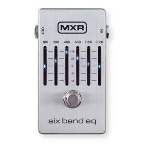 MXR M109S Six Band EQ Pedal - Silver Finish