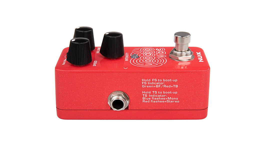 hendrix vibe pedal NUX NCH-3 Voodoo Vibe Mini Uni-Vibe Effects Pedal Red 197881354039